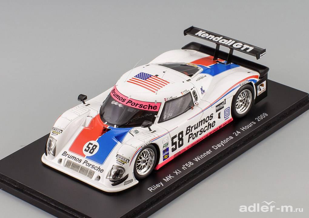 SPARK 1:43 Riley MK11 #58 Porsche Brumos Winner Daytona 24H 2009 Law - Donohue - Rice - Garcia 43DA09