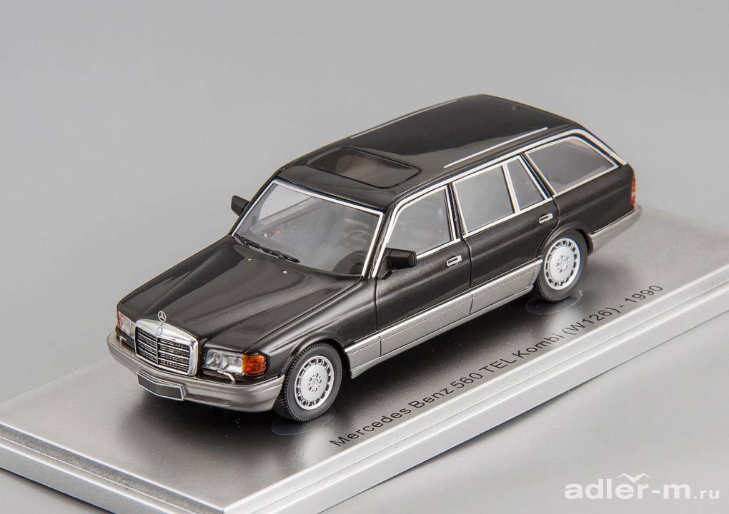 KESS SCALE MODELS 1:43 Mercedes-Benz 500 SEL (W126) - 1990 (blackmet.) KE43037020