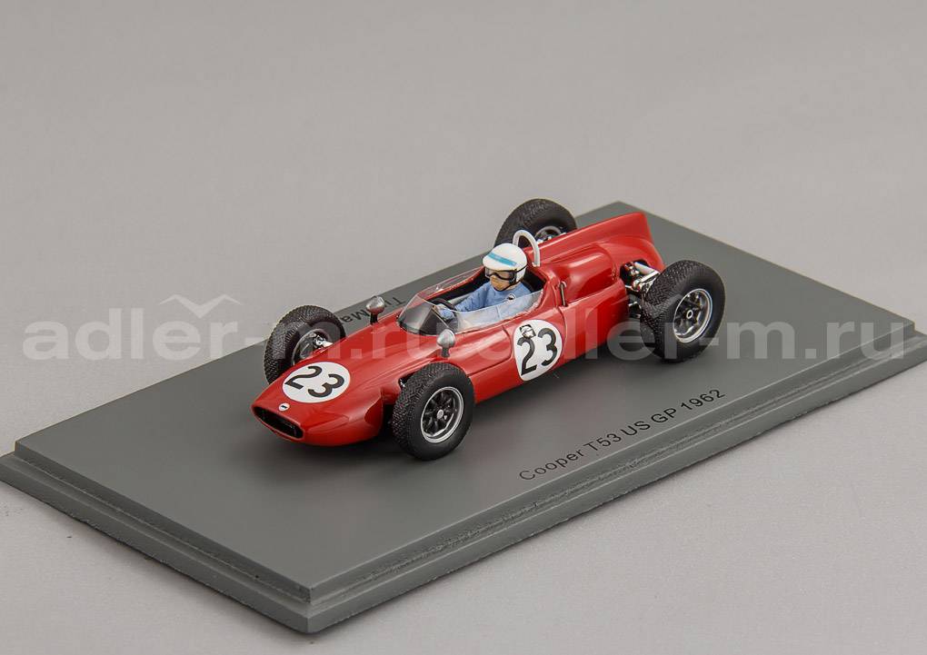 SPARK 1:43 Cooper T53 #23 US GP 1962 Tim Mayer S8067