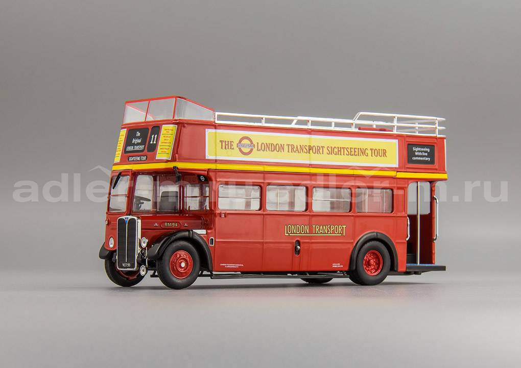IXO 1:43 AEC Regent RT - London Transport "Open Top" (red) BUS018