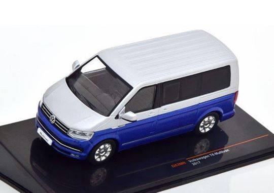 IXO 1:43 Volkswagen T6 Multivan - 2017 (silver / met blue) CLC390