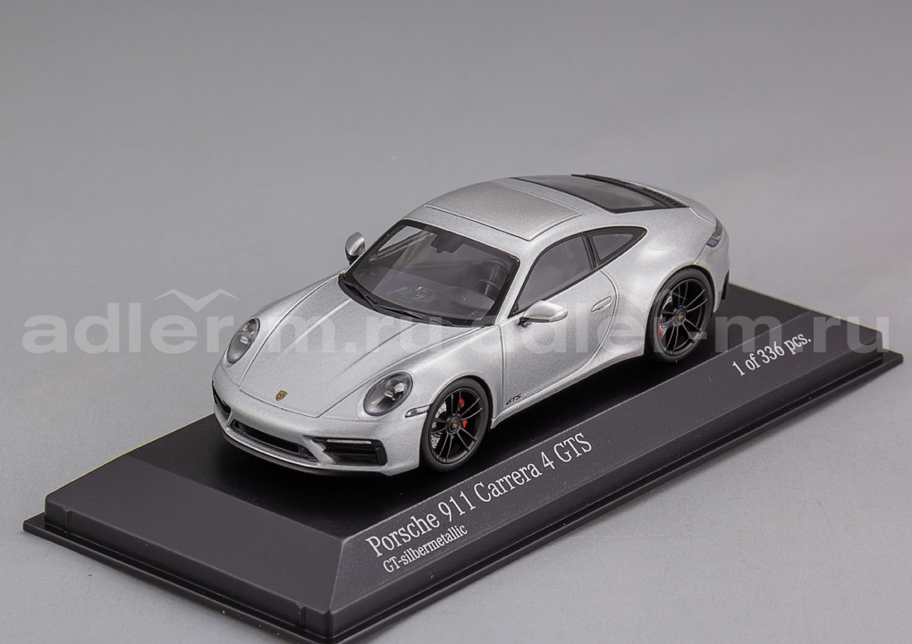 MINICHAMPS 1:43 Porsche 911 (992) Carrera 4 GTS - 2019 (silver) 410063004