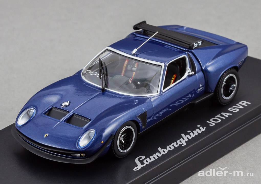 KYOSHO 1:43 Lamborghini Jota SVR (blue metallic) 03201BLK