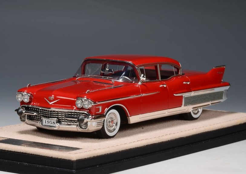 GLM + STAMP MODELS 1:43 Cadillac Fleetwood Sixty Special - 1958 (Dakota red) STM58201