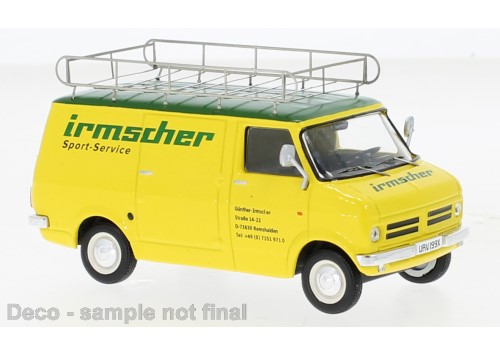 IXO 1:43 Bedford Blitz, Rally Assistance "Opel-Irmscher" RAC419