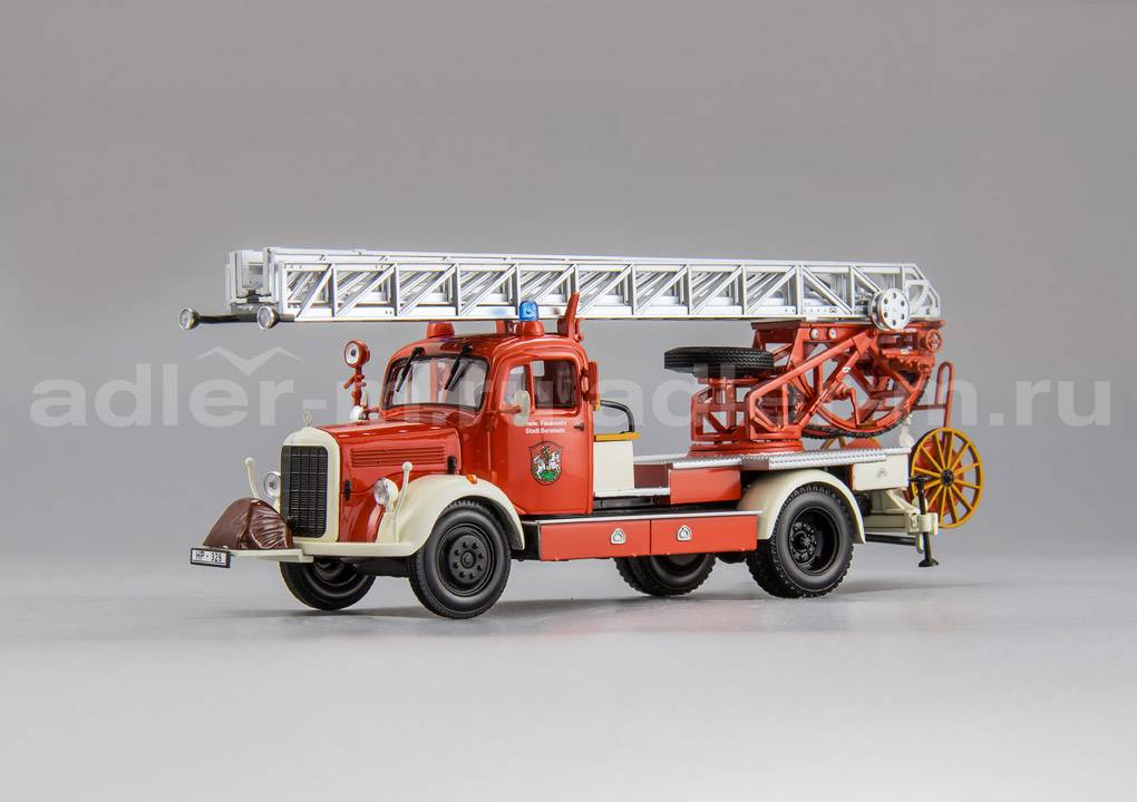 MINICHAMPS 1:43 Mercedes-Benz L 3500 DL17 - 1950 "Feuerwehr Bensheim" (red / white) 439350081