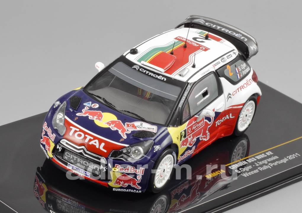 IXO 1:43 Citroen DS3 WRC #2 Winner Rally Portugal 2011 S.Ogier - J.Ingrassia RAM474