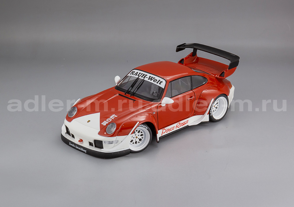 SOLIDO 1:18 Porsche RWB Bodykit Porco Rosso (red) S1808505