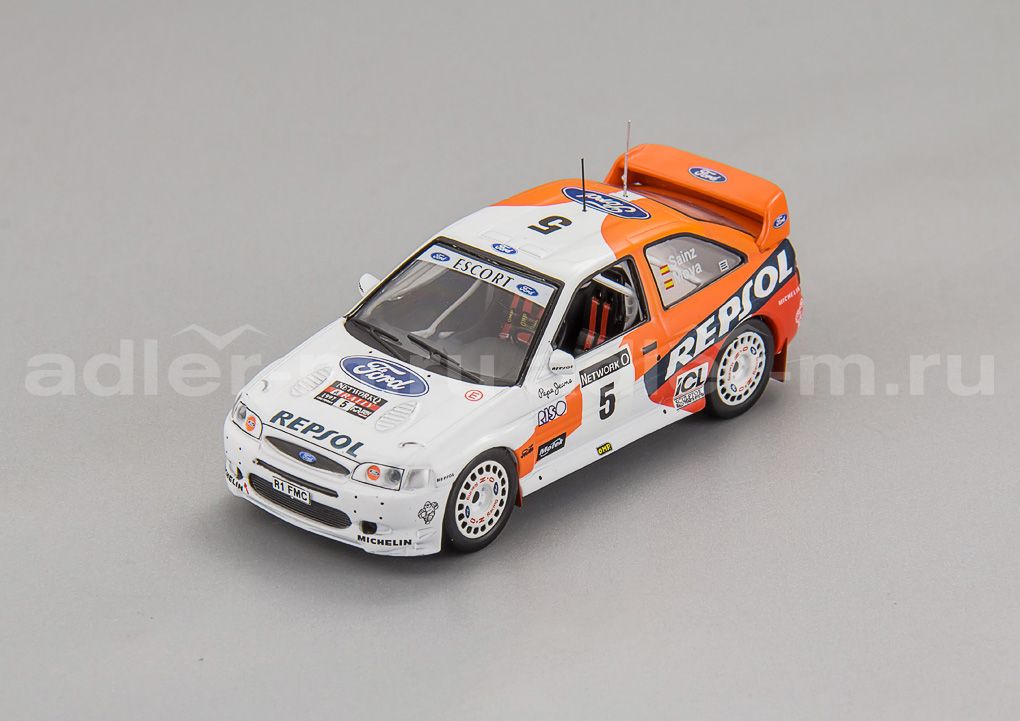 IXO 1:43 Ford Escort WRC #5 RAC Rally 1997 25th RAC Anniversary Edition, C.Sainz/L.Moya RAC391A