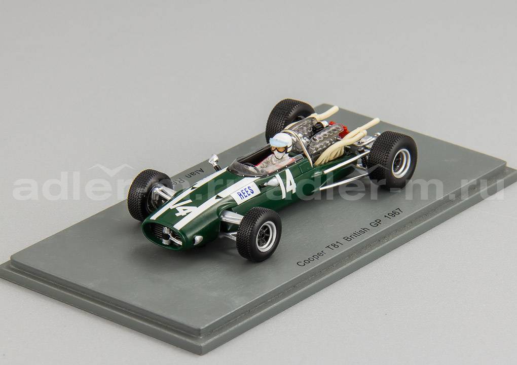 SPARK 1:43 Cooper T81 #14 British GP 1967 Alan Rees S5294