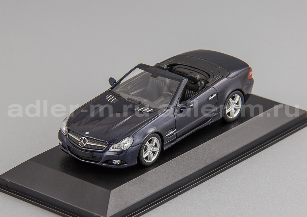 MINICHAMPS (MAXICHAMPS) 1:43 Mercedes-Benz SL-Class (R230) - 2008 (blue metallic) 940037531