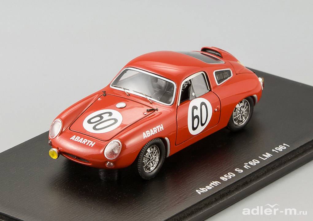 SPARK 1:43 Abarth 850 S #60 LM 1961 D.Hulme - A.Hyslop S1333