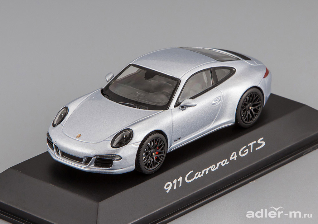 SCHUCO 1:43 Porsche 991 Carrera Coupe GTS 2014 (silvermet.) WAP0201020F