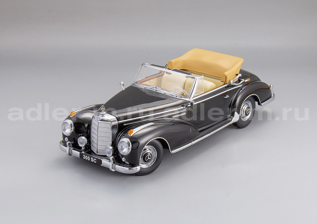KK SCALE 1:18 Mercedes-Benz 300 SC W188 Cabrio - 1957 (black) KKDC180941