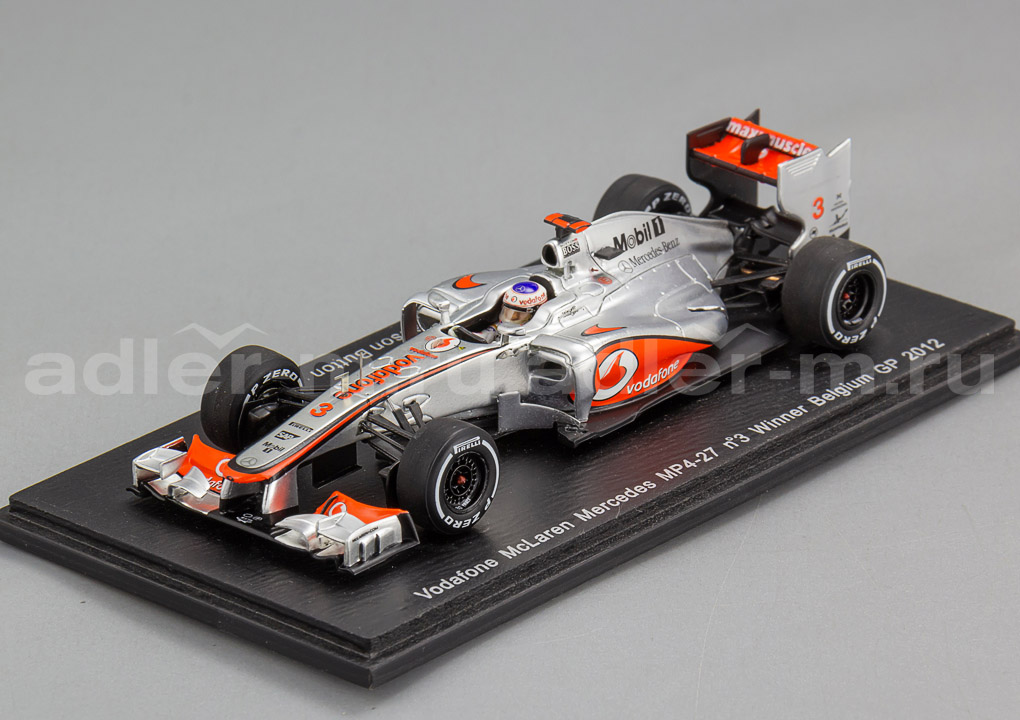 SPARK 1:43 McLaren MP4-27 #3 Winner Belgium GP 2012 J.Button S3046