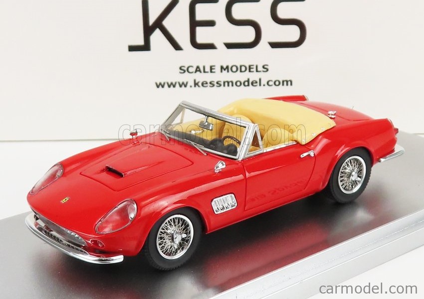 KESS SCALE MODELS 1:43 Ferrari 250GT California Modena Spyder - 1961 (open) (red) KE43058000