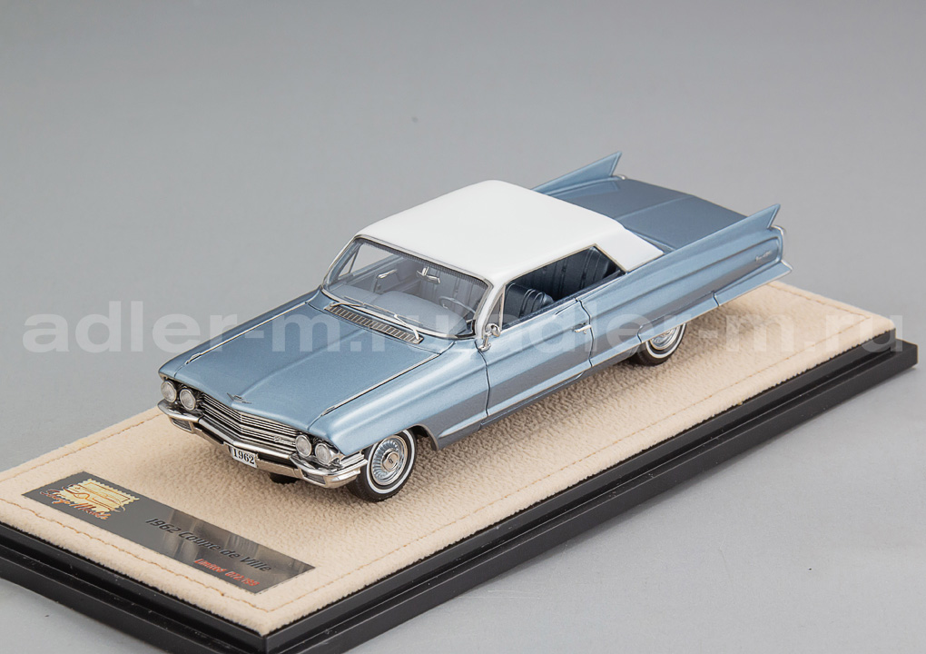 GLM + STAMP MODELS 1:43 Cadillac Coupe de Ville - 1962 (blue met) STM62601