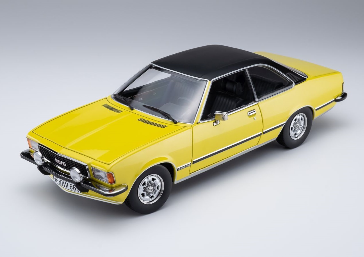 TOURING 1:18 Opel Commodore B GS/E Купе - 1975 (brillant yellow) 18048003