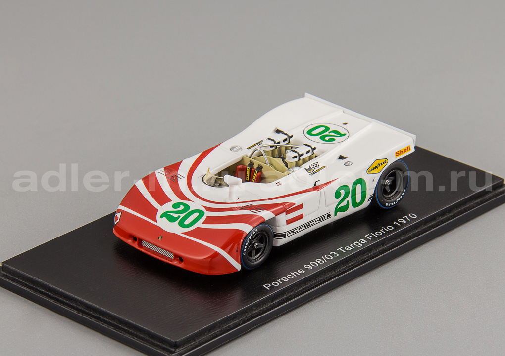 SPARK 1:43 Porsche 908/03 #20 Targa Florio 1970 V. Elford - H. Herrmann S4627
