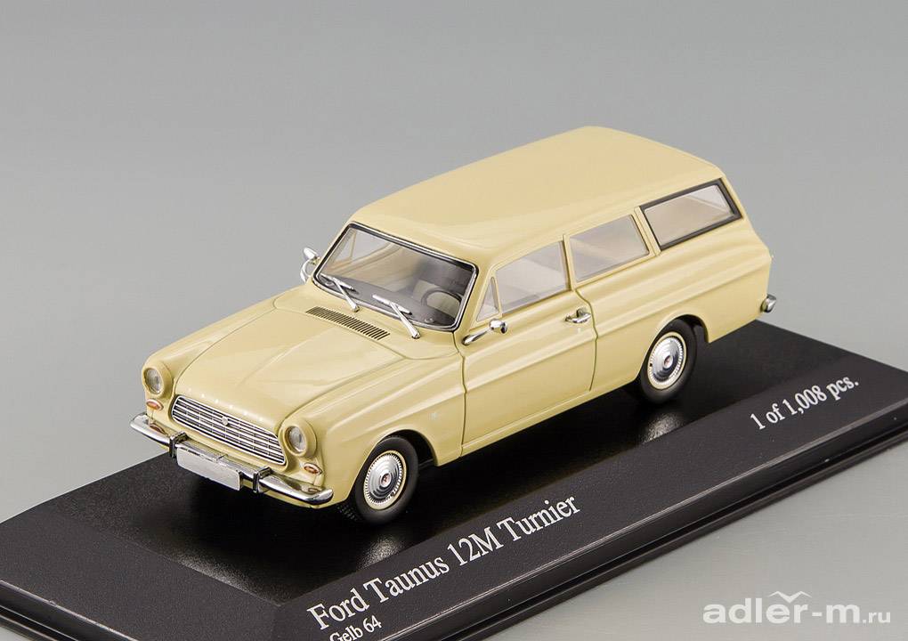 MINICHAMPS 1:43 Ford Taunus 12M Break 1962 (cream) 400086111