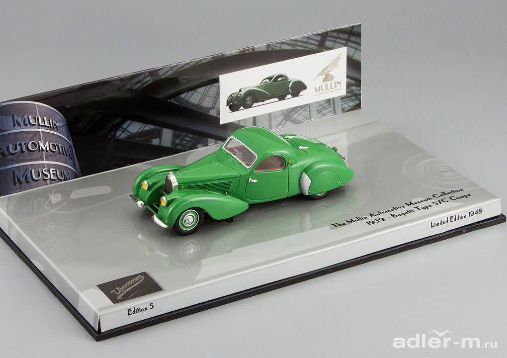 MINICHAMPS 1:43 Bugatti Type 57C Coupe 1939 (УЦЕНКА!) 437110120_DIS_b