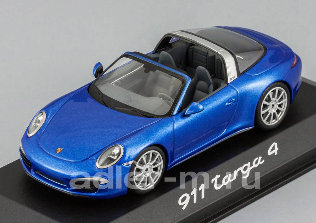MINICHAMPS 1:43 Porsche 991 Targa (blue) WAP0200350E