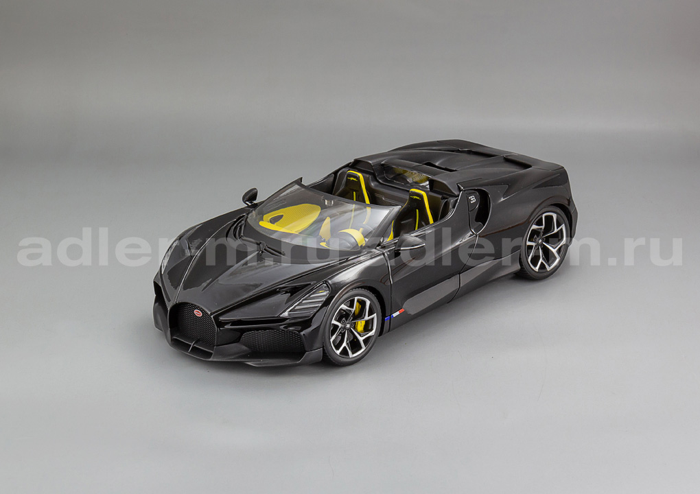 BBURAGO 1:18 Bugatti W16 Mistral - 2023 (black) BU11051BK
