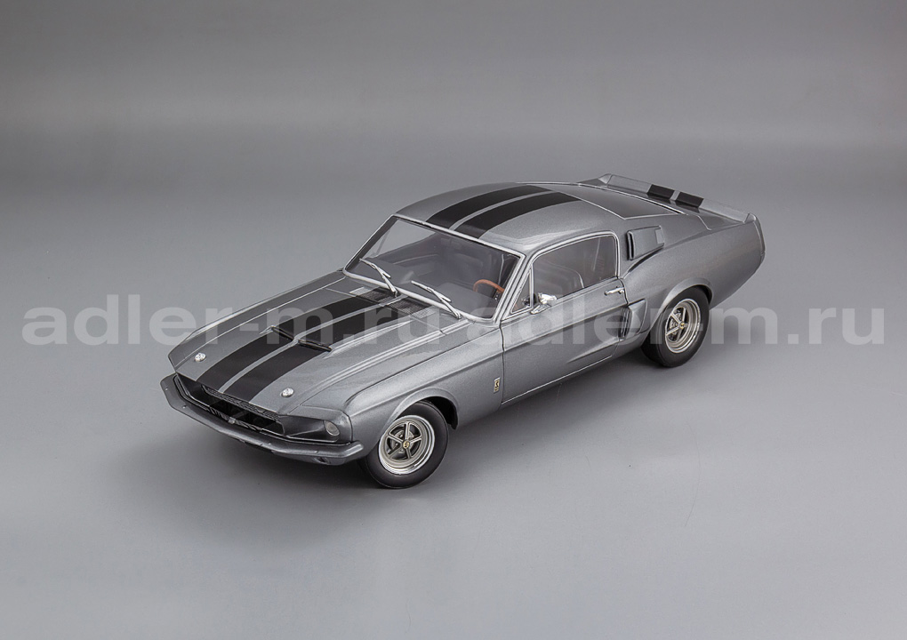 SOLIDO 1:18 Shelby Mustang GT500 - 1967 (grey met with black stripes) S1802905