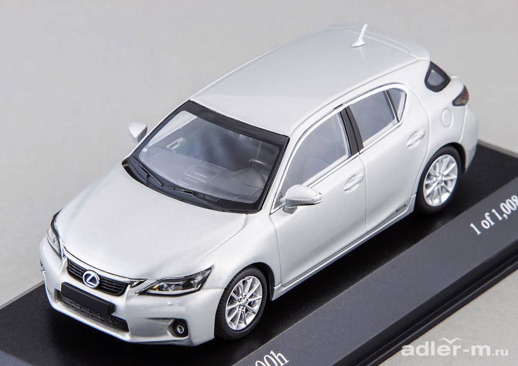 MINICHAMPS 1:43 Lexus CT 200H 2010 (silver) 410166001