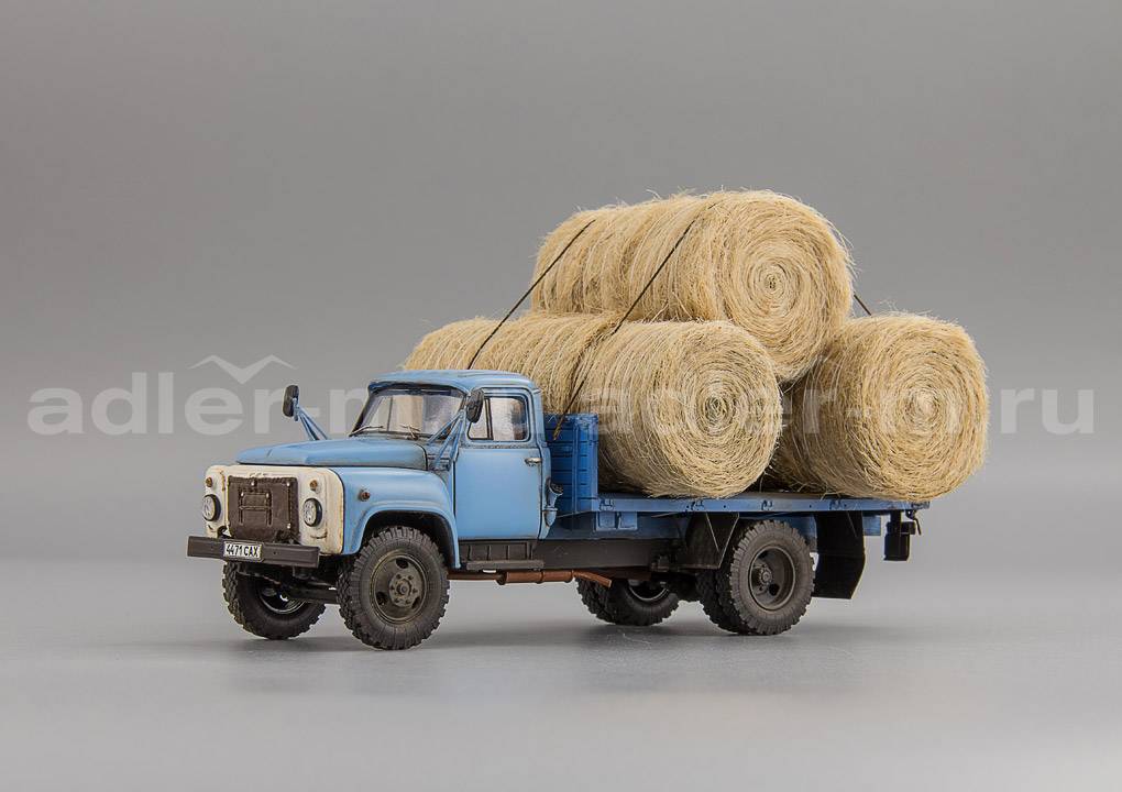 САРЛАБ 1:43 Горьковский автомобиль 53-12, бортовой, "Перевозка сена в валках" SL-146S6