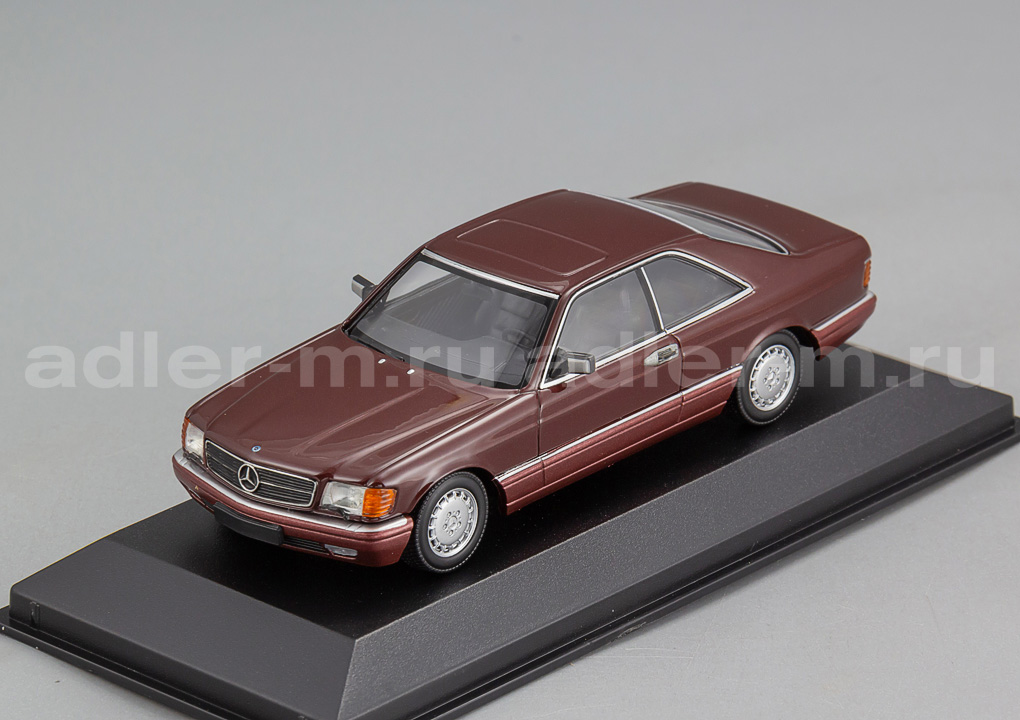 MINICHAMPS (MAXICHAMPS) 1:43 Mercedes-Benz 560 SEC (C126) - 1980 (red met.) 940035124