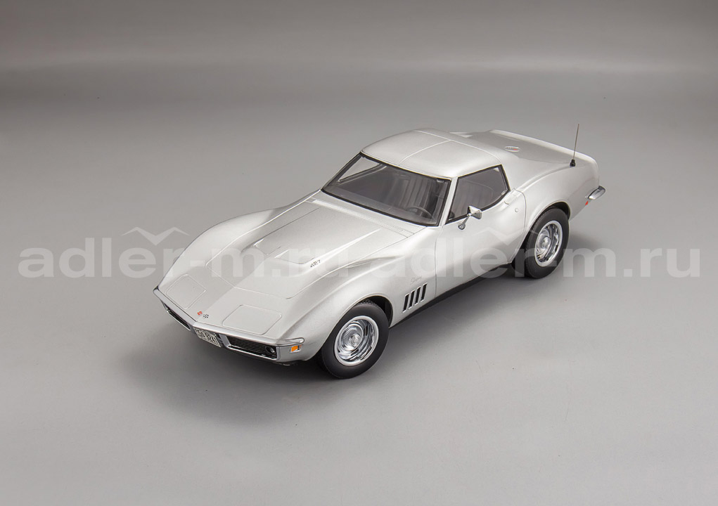 NOREV 1:18 Chevrolet Corvette Coupé - 1969 (silvermet) 189032