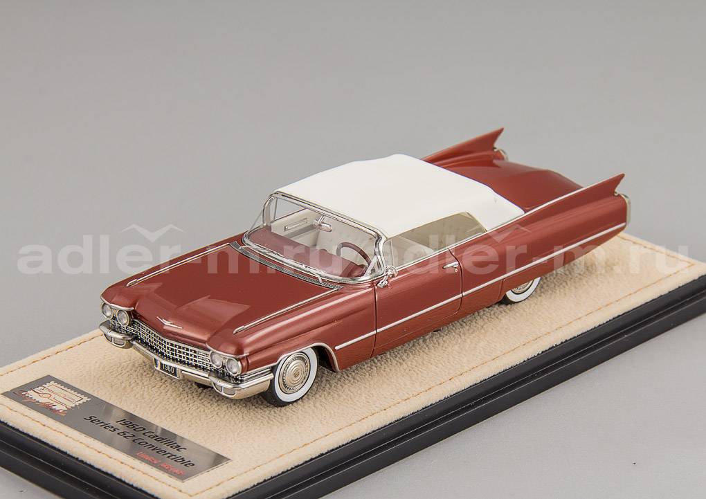 GLM (STAMP MODELS) 1:43 Cadillac Series 62 Convertible (закрытый) - 1960 (maroon) STM60302