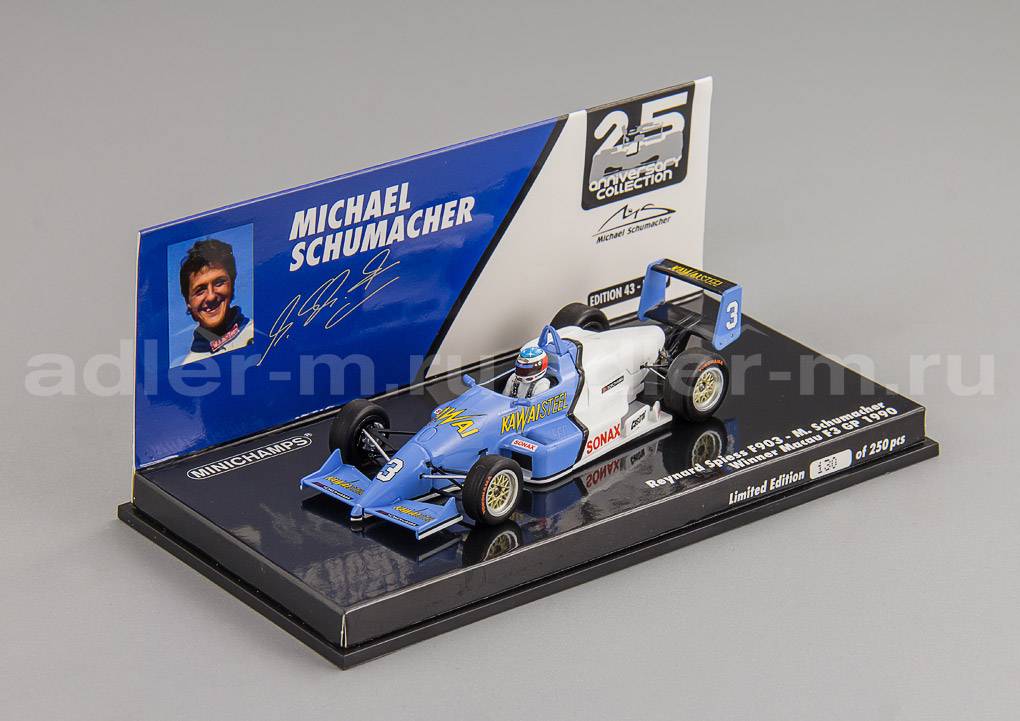 MINICHAMPS 1:43 Reynard Spieth F903 Winner  Macau GP 1990 Michael Schumacher 517904303