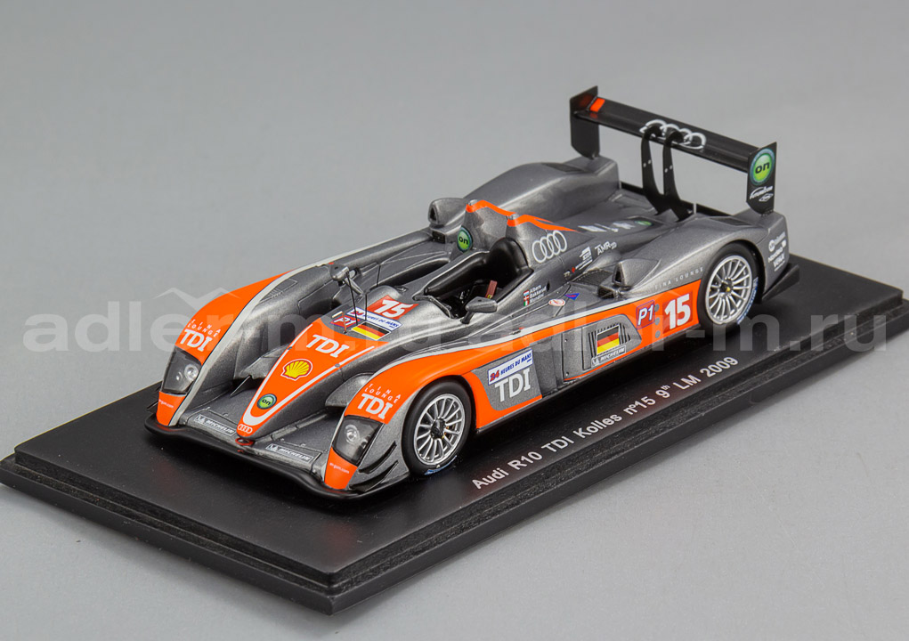 SPARK 1:43 Audi R10 TDI Kolles #15 9th LM 2009 Mondini - Albers - Bakkerud S0691