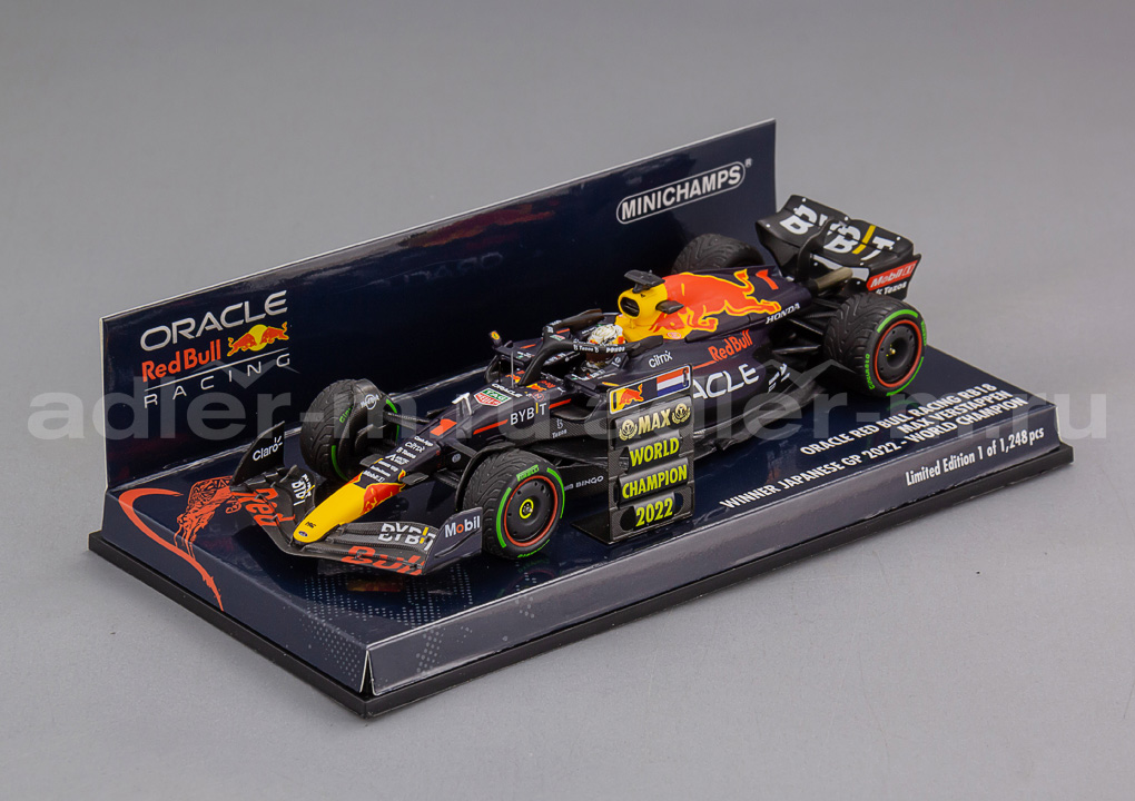 MINICHAMPS 1:43 Oracle Red Bull Racing RB18 #1 M.Verstappen Winner Japanese GP 2022 410221801