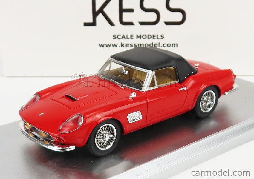 KESS SCALE MODELS 1:43 Ferrari 250GT California Modena Spyder - 1961 (closed) (red) KE43058001