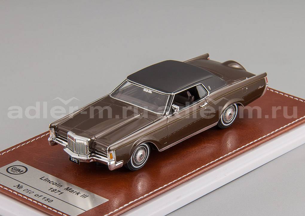 GLM (GIM) 1:43 Lincoln Continental Mark III - 1971 (brown) GIM010A