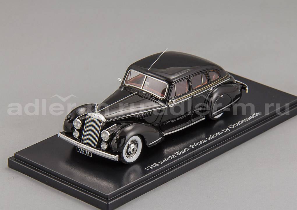 ESVAL MODELS 1:43 Invicta Black Prince Sedan of Charlesworth - 1948 (black) EMEU43008A