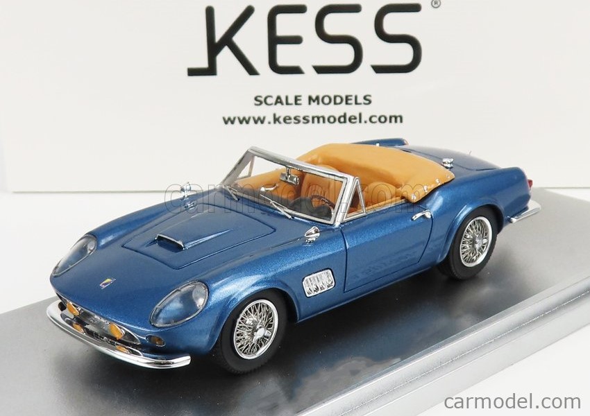 KESS SCALE MODELS 1:43 Ferrari 250GT California Modena Spyder - 1961 (open) (blue) KE43058002