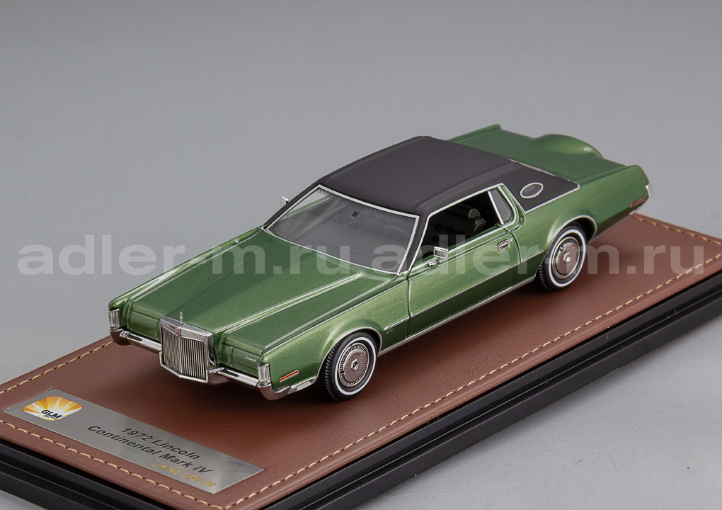 GLM + STAMP MODELS 1:43 Lincoln Continental Continental Mark IV - 1972 (Light Ivy Moondust Poly) GLM102101