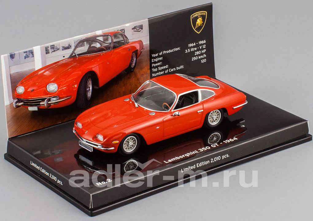 MINICHAMPS 1:43 Lamborghini 350 GT 1964 Museum series (red) 436103200