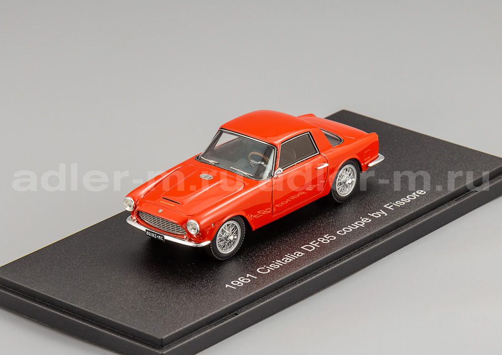 ESVAL MODELS 1:43 Cisitalia DF85 Coupe by Fissore - 1961 (red) EMEU43042A