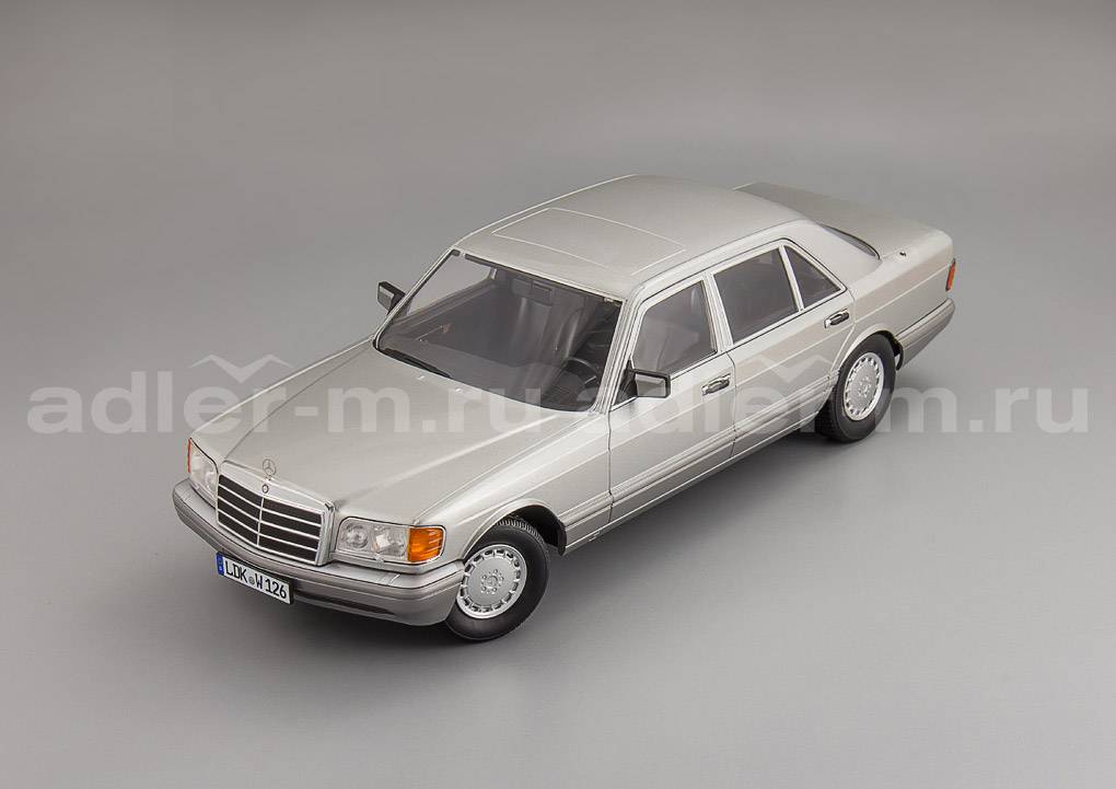 iScale 1:18 Mercedes-Benz S-Class (W126) - 1985 (astral silver) 11800 0000 059