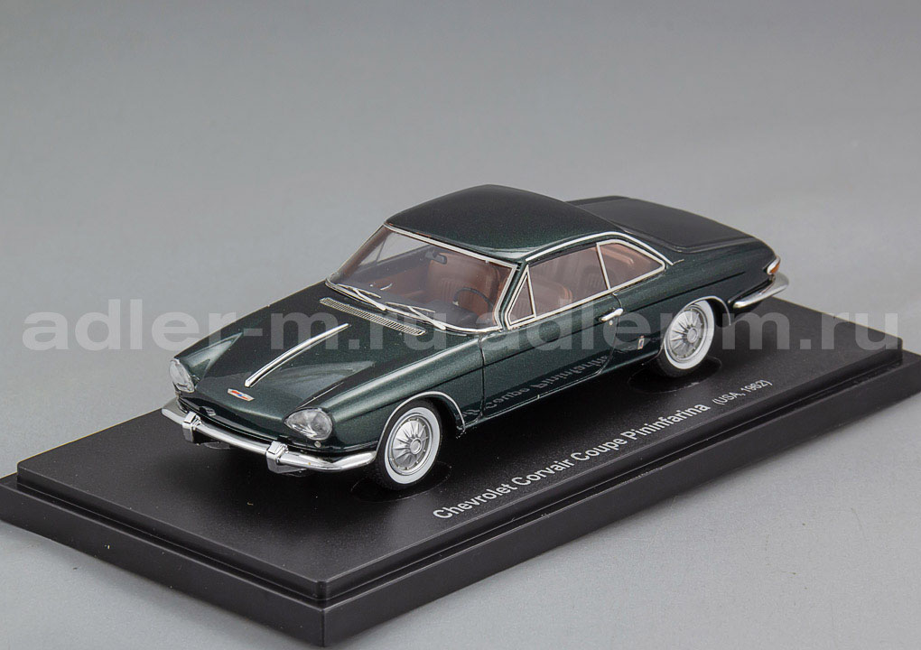 AUTOCULT 1:43 Chevrolet Corvair Coupé Pininfarina (dark green) ATC60110