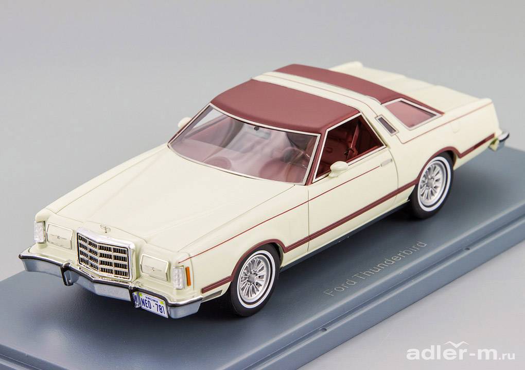 NEO 1:43 Ford Thunderbird (white / dark red) NEO44781