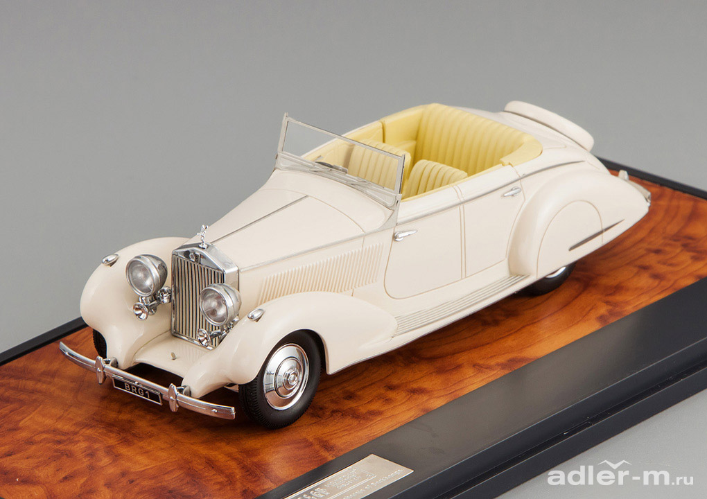 MATRIX 1:43 Rolls-Royce 25/30 #GR048, Gurney Nutting Tourer "Maharadja of Darbhanga" 1937 (ivory) MX41705-111