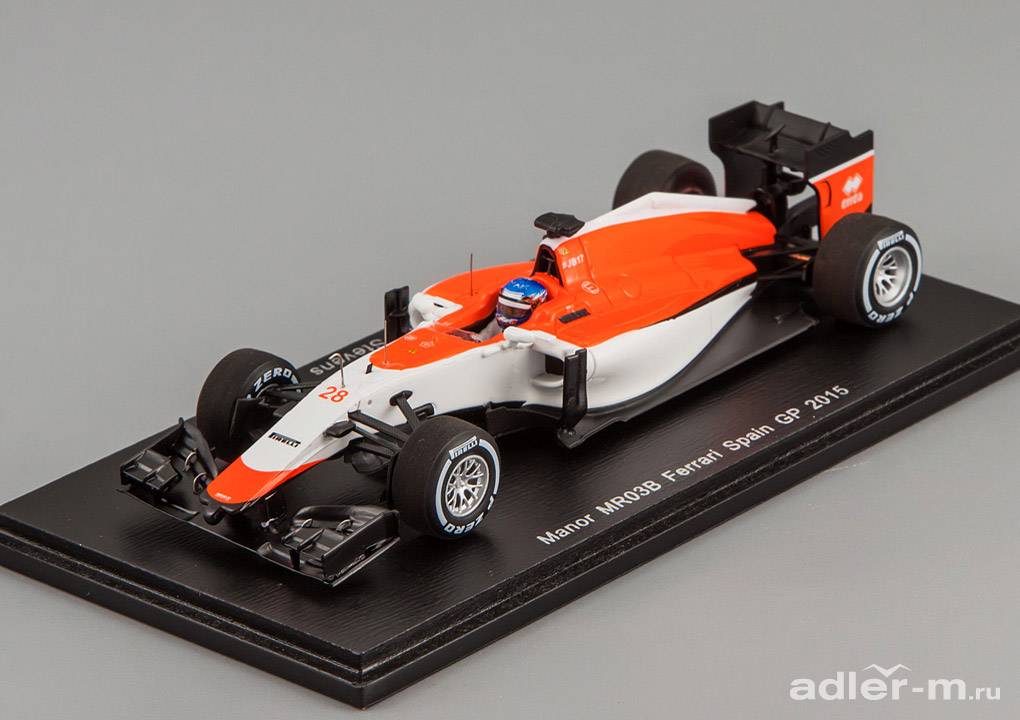 SPARK 1:43 Marussia MR03B #28 2015 Manor Marussia F1 Team, Will Stevens S4616