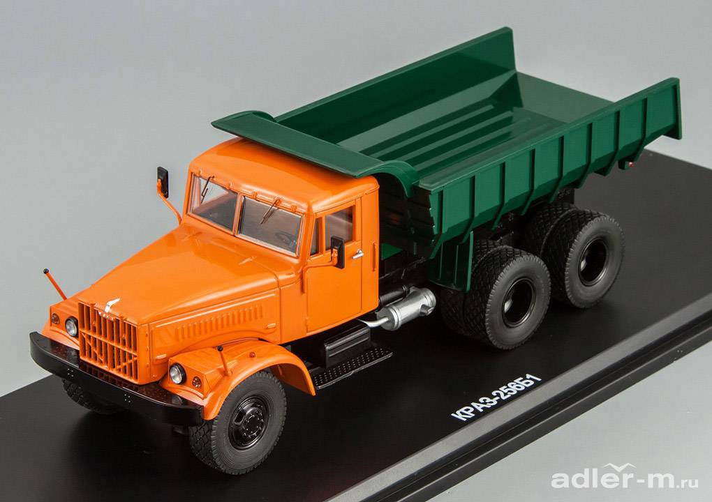 START SCALE MODELS (SSM) 1:43 КрАЗ 256Б1 самосвал (оранжево-зелёный) SSM1086