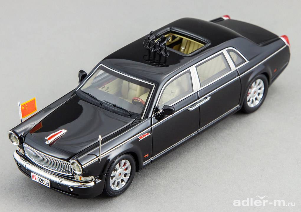 CENTURY DRAGON 1:43 Hongqi CA7600J (HQE) 60th National Day Inspection Limousine (black) CDHQ-1008A